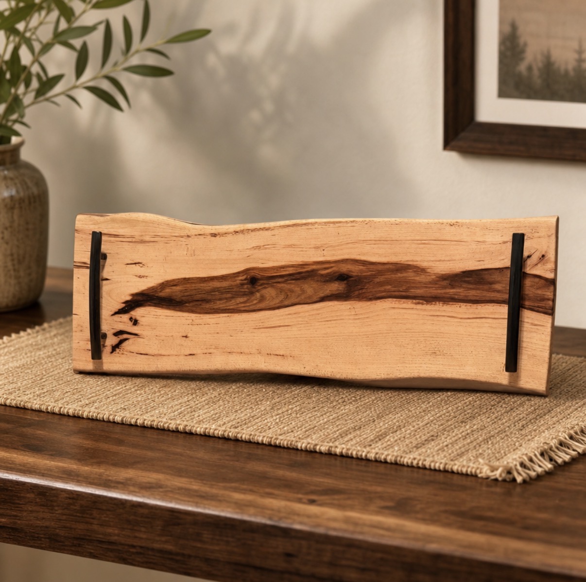 Handcrafted charcuterie and serving board